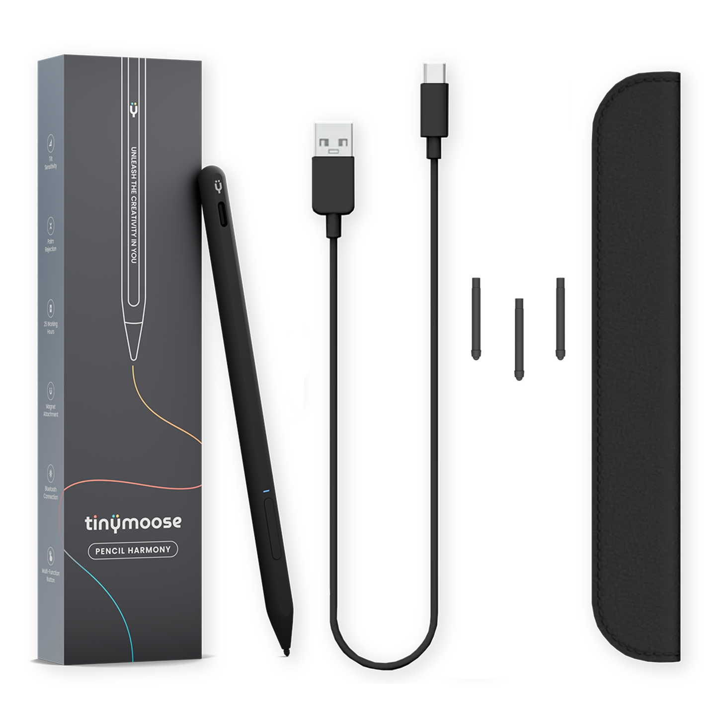 Pencil Harmony (Black) – Compatible with Huawei MatePad & MateBook Devices