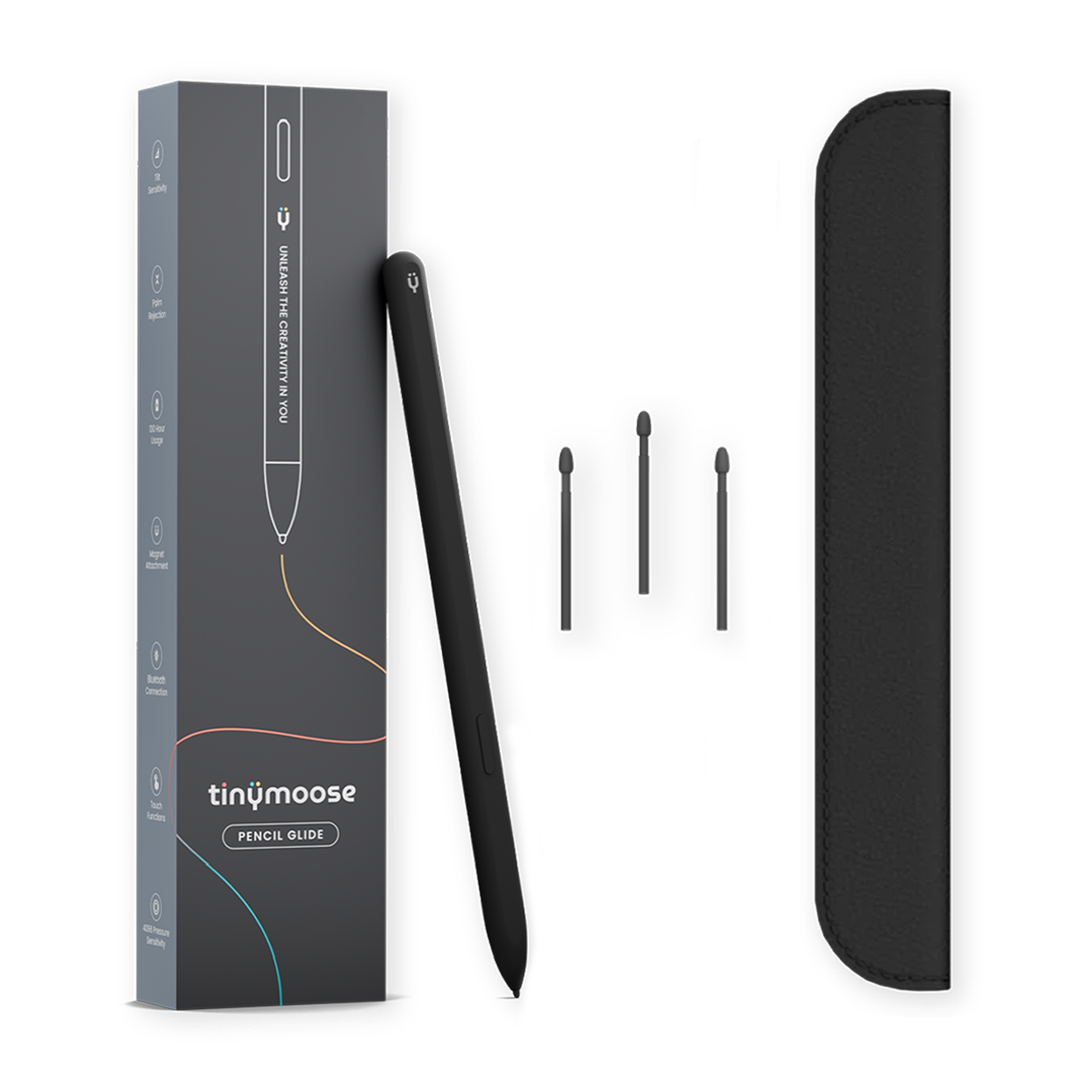 Pencil Glide | (Midnight Black) Compatible with Samsung Galaxy Tab S7, S8, S9 & other EMR-supported tablets