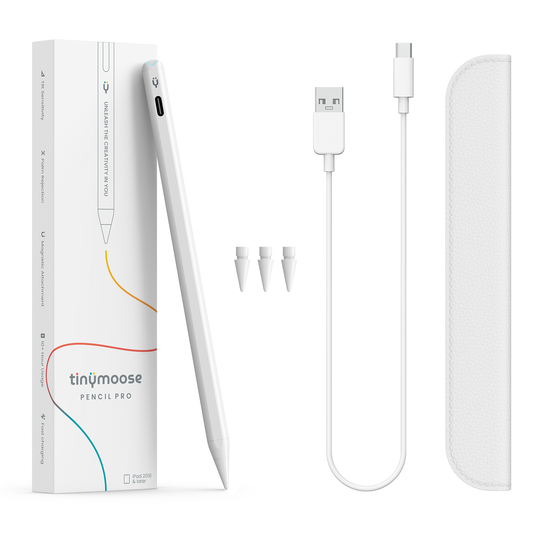 Pencil Pro (White) – Compatible with iPads (2018 and Newer)